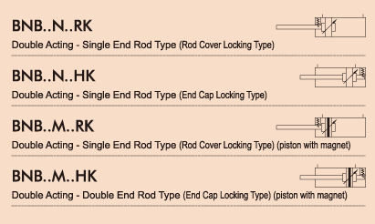 BNB Double Acting - End Locking Cylinders