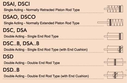 DS Stainless Steel Body Air Cylinders